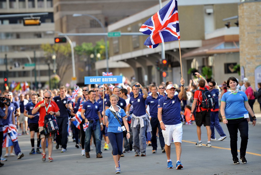The Great Britain Team in the Parade of Nations